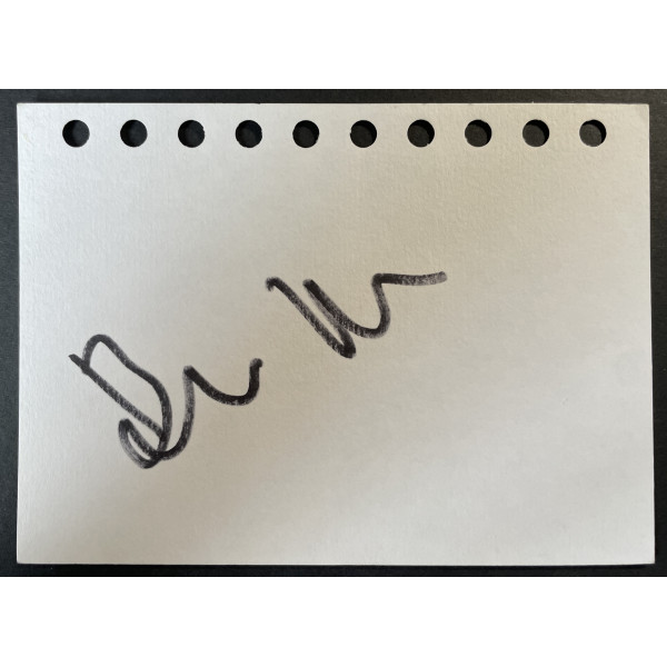 Ben Price Signed Autograph White Index Card TV Coronation Street Actor COA
