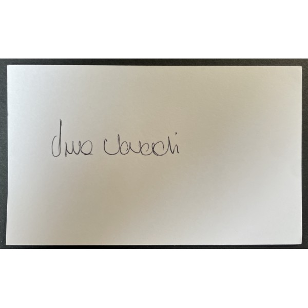 Imre Varadi Signed Autograph White Index Card Sheffield Wednesday Football