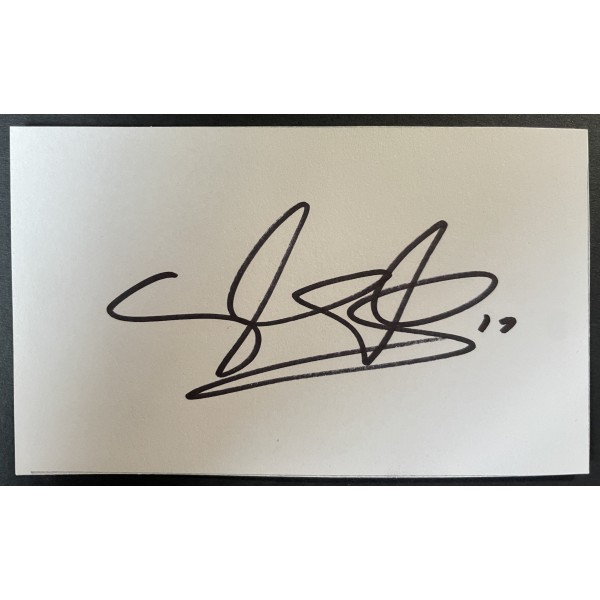 Glenn Murray Signed Autograph White Index Card Brighton Hove Albion Football