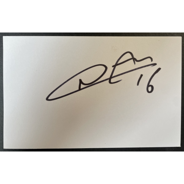 Nathan Ake Signed Autograph White Index Card Manchester City Football COA