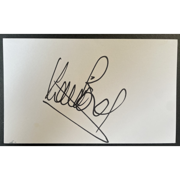 Kevin Bond Signed Autograph White Index Card Southampton Football COA