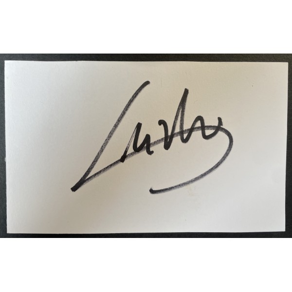 Gianluigi Lentini Signed Autograph White Index Card AC Milan Torino Football COA