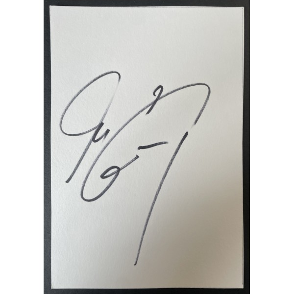 Dietmar Didi Hamann Signed Autograph White Index Card Liverpool LFC Football COA