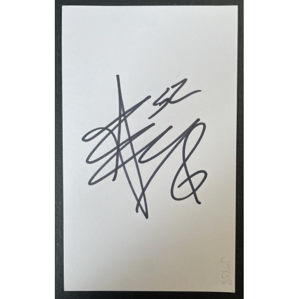 James Toseland Signed Autograph White Index Card Music Superbikes Motorcycle COA