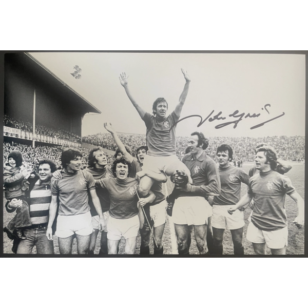 John Greig Signed Autograph 12x8 Photo Glasgow Rangers Football & NEW LOW PRICE John Greig Signed Autograph 12x8 Photo Glasgow Rangers Football & NEW LOW PRICE