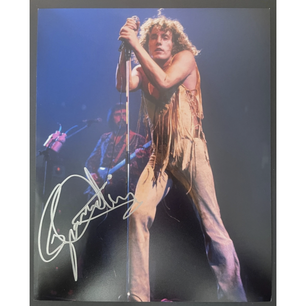 Roger Daltrey Signed Autograph 10x8 photo The Who Music Singer NEW LOW PRICE