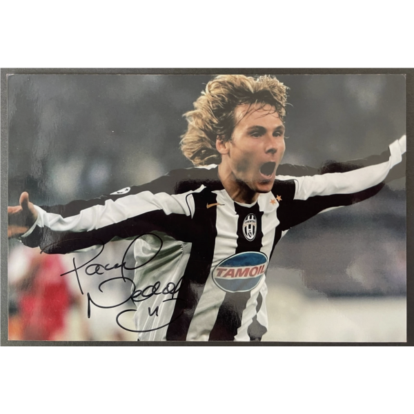 Pavel Nedved Signed Autograph 6x4 Photo Juventus Football NEW LOW PRICE