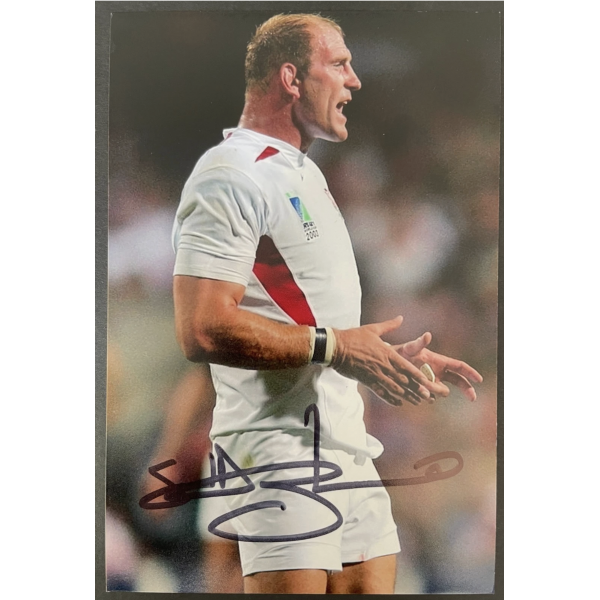 Lawrence Dallaglio Signed Autograph 6x4 Photo England Rugby World cup 2003 & COA Lawrence Dallaglio Signed Autograph 6x4 Photo England Rugby World cup 2003 & COA
