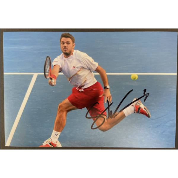 Stan Stanislas Wawrinka Signed Autograph 6x4 Photo Tennis Wimbledon LOW PRICE Stan Stanislas Wawrinka Signed Autograph 6x4 Photo Tennis Wimbledon LOW PRICE