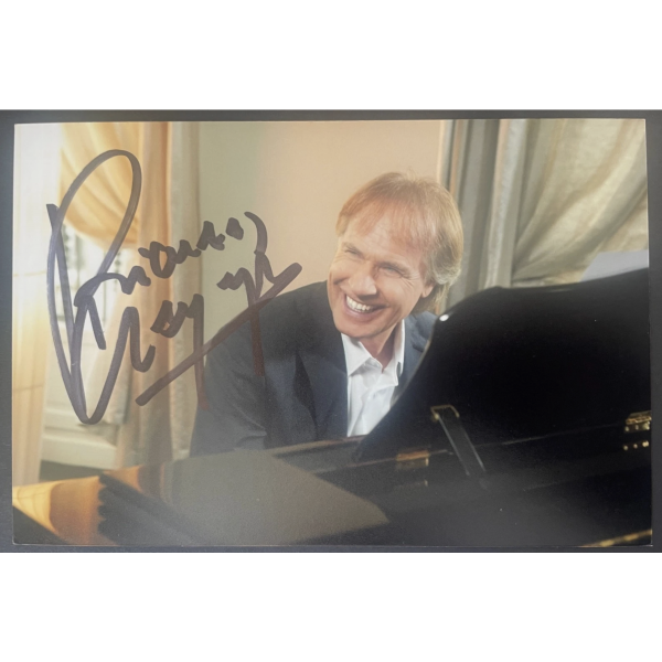 Richard Clayderman Signed Autograph 6x4 Photo Music Piano NEW LOW PRICE Richard Clayderman Signed Autograph 6x4 Photo Music Piano NEW LOW PRICE
