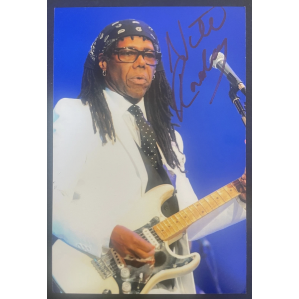 Nile Rodgers Signed Autograph 6x4 Photo Music Chic Le freak Singer NEW LOW PRICE Nile Rodgers Signed Autograph 6x4 Photo Music Chic Le freak Singer NEW LOW PRICE