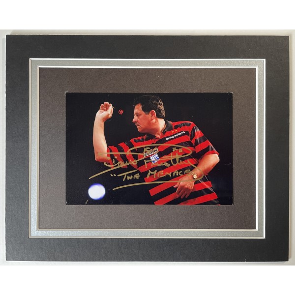 Dennis Priestley Signed Autograph 10x8 photo display Darts Champion Sport COA Perfect Gift Memorabilia	