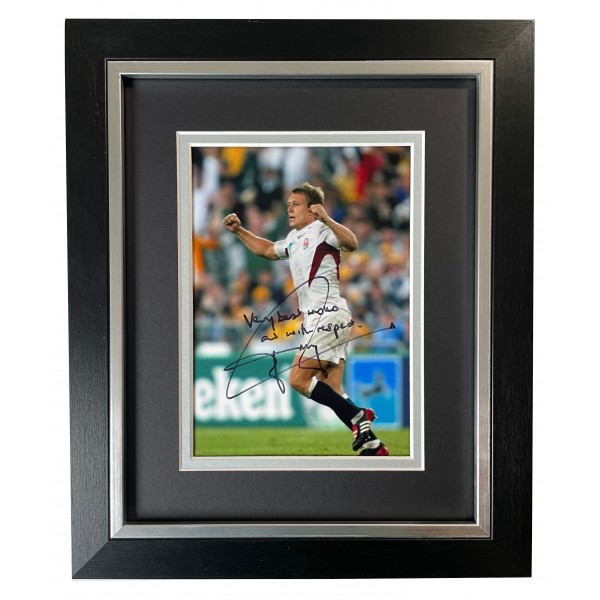 Jonny Wilkinson Signed 10x8 Framed Photo Autograph Display England Rugby COA Perfect Gift Memorabilia	