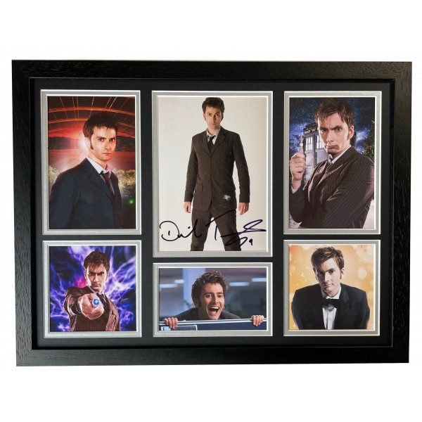 David Tennant Signed Autograph framed 16x12 photo display Doctor Who Dr TV Actor Perfect Gift Memorabilia	