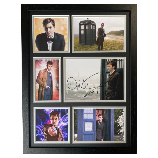 David Tennant Signed Autograph framed 16x12 photo display Doctor Who Dr TV Actor Perfect Gift Memorabilia	