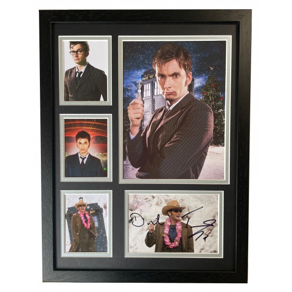 David Tennant Signed Autograph framed 16x12 photo display Doctor Who Dr TV Actor Perfect Gift Memorabilia	