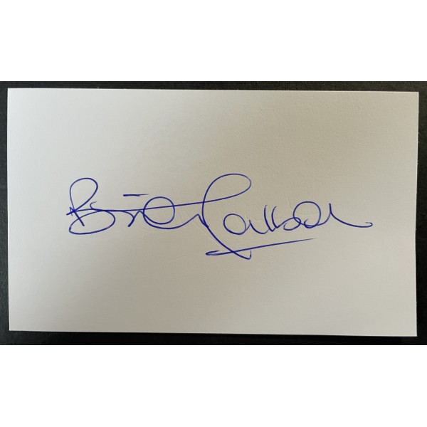 Brian Talbot Signed Autograph White Index Card Arsenal Ipswich Town Football COA