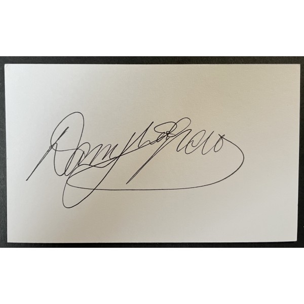 Danny McGrain Signed Autograph White Index Card Celtic Scotland Football COA