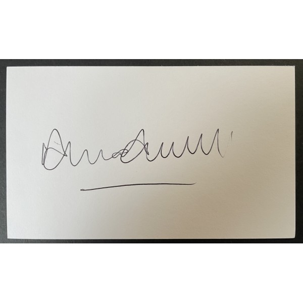 Alvin Martin Signed Autograph White Index Card West Ham United Football COA