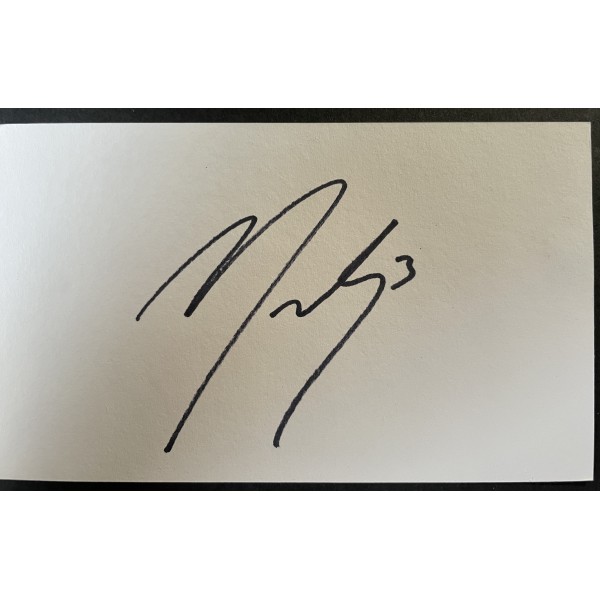 James Meredith Signed Autograph White Index Card Bradford Millwall Football COA