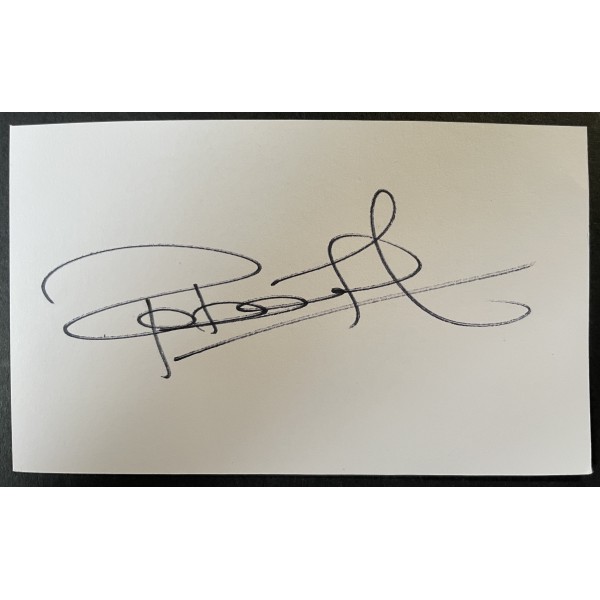 Rob Lee Signed Autograph White Index Card Newcastle United Football COA