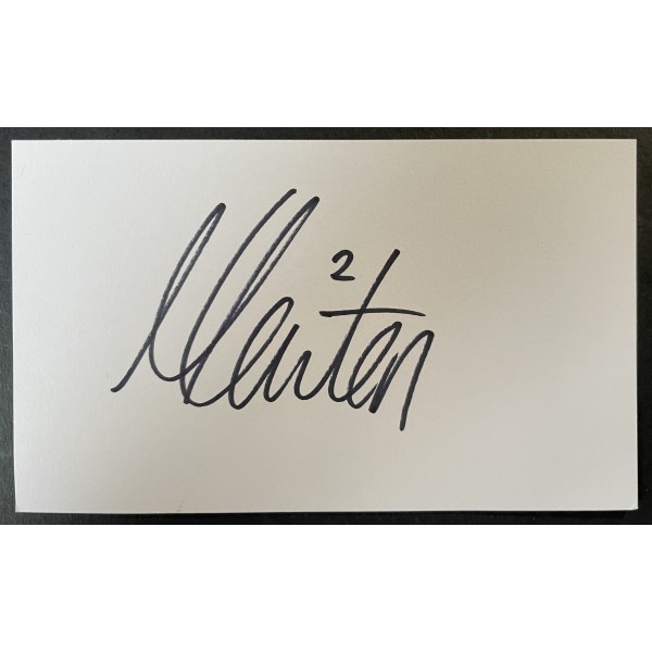 Matthew Lowton Signed Autograph White Index Card Aston Villa Burnley Football