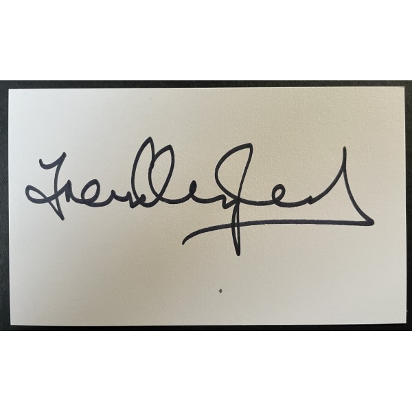 Frank Lampard Sr Signed Autograph White Index Card West Ham United Football COA