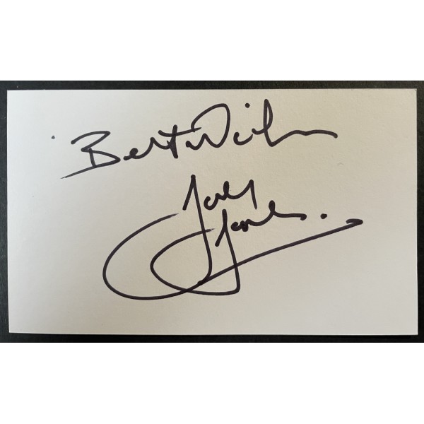Joey Jones Signed Autograph White Index Card Liverpool Wrexham Football COA