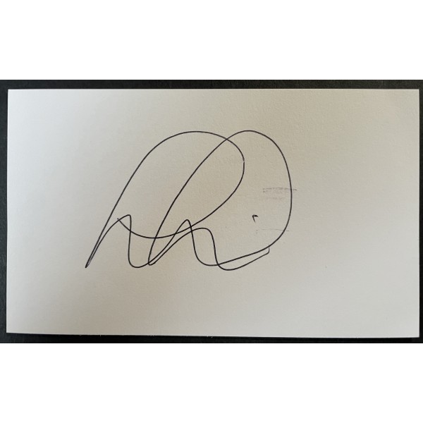 Frank Fielding Signed Autograph White Index Card Derby Bristol City Football COA