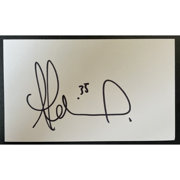 Anton Ferdinand Signed Autograph White Index Card West Ham Sunderland Football