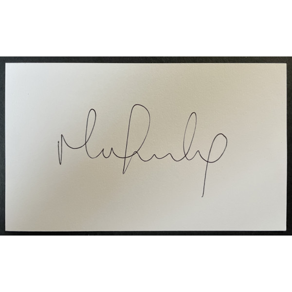 Mark Crossley Signed Autograph White Index Card Nottingham Forest Football COA