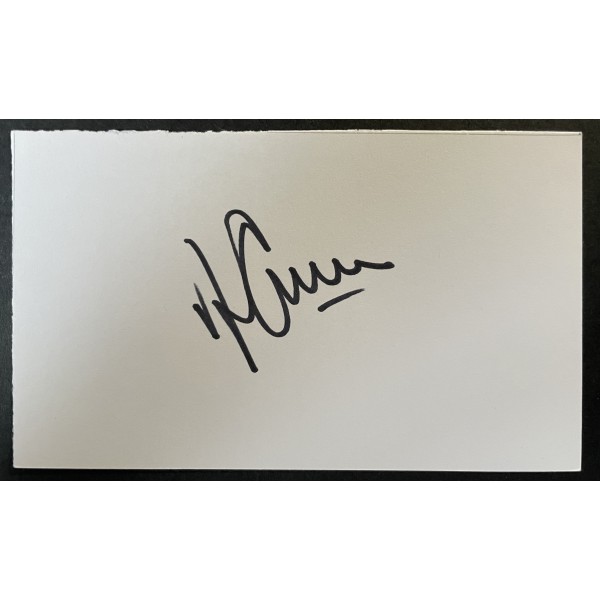 Alfie Conn Signed Autograph White Index Card Rangers Spurs Football COA