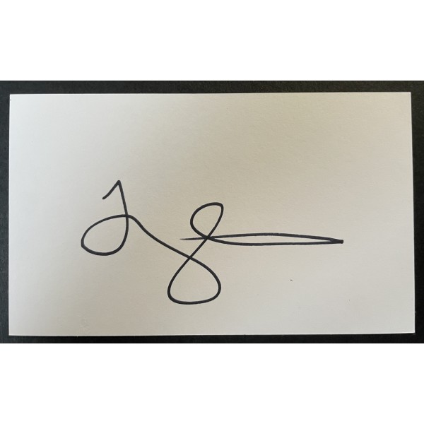 Joey Barton Signed Autograph White Index Card Man City QPR Newcastle Football