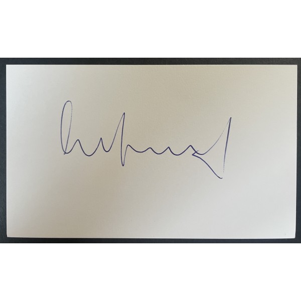 Mike Atherton Signed Autograph White Index Card England Cricket Ashes COA