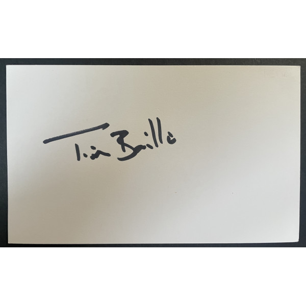 Tim Baille Signed Autograph White Index Card Canoe Slalom Olympics COA