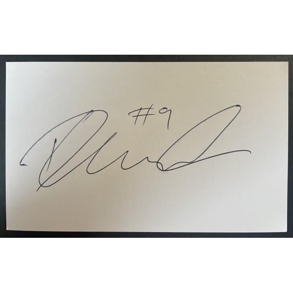Daryl Clark Signed Autograph White Index Card St Helens Warrington Rugby League