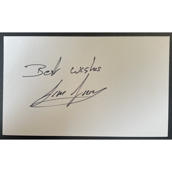 Jimmy Frost Signed Autograph White Index Card Grand National 1989 Little Polvier