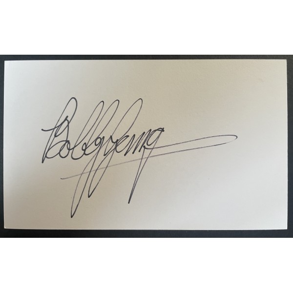 Bobby George Signed Autograph White Index Card Darts Champion Sport COA