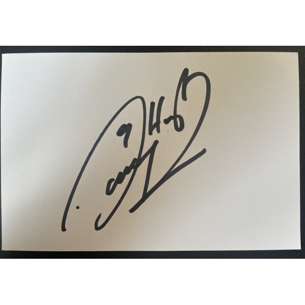 Danny Houghton Signed Autograph White Index Card Hull FC Rugby League COA