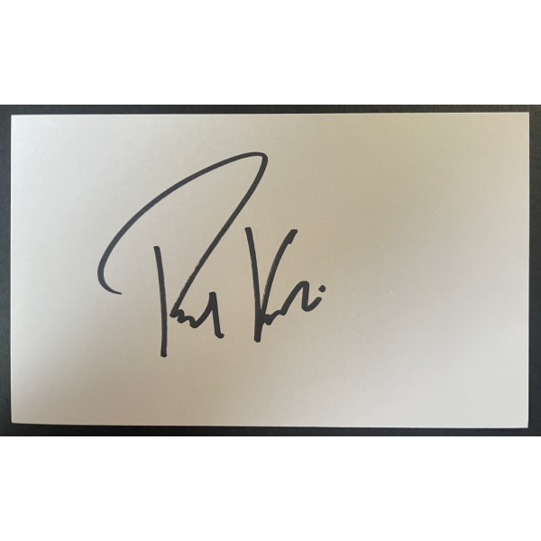 Richard Krajicek Signed Autograph White Index Card Tennis Wimbledon Sport COA