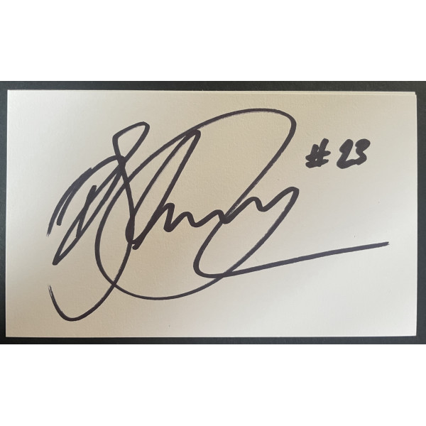 Dan Sarginson Signed Autograph White Index Card Wigan Warriors Rugby League COA