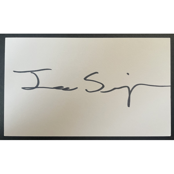 Joe Simpson Signed Autograph White Index Card England Wasps Rugby Union COA