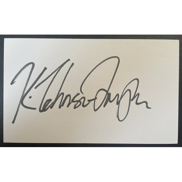 Katarina Johnson Thompson Signed Autograph White Index Card Athletics Heptathlon
