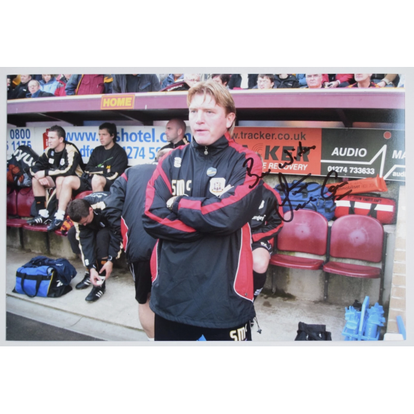 Stuart McCall Signed Autograph 12x8 Photo Photograph Bradford City Football COA