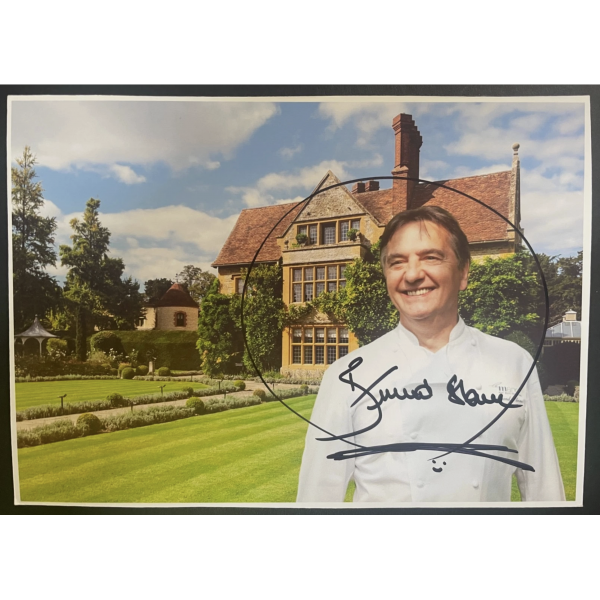 Raymond Blanc Signed Autograph Signature 7x5 Photo TV Chef Michelin Restaurant