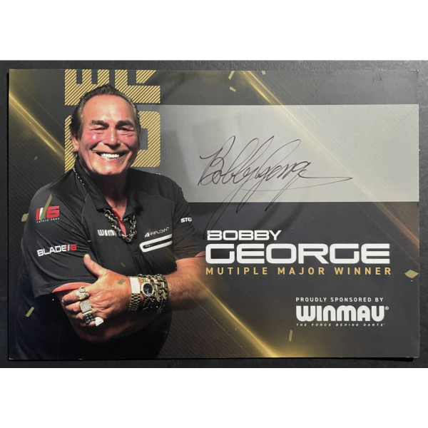 Bobby George Signed Autograph Official 8x6 Photo Darts Champion Sport COA