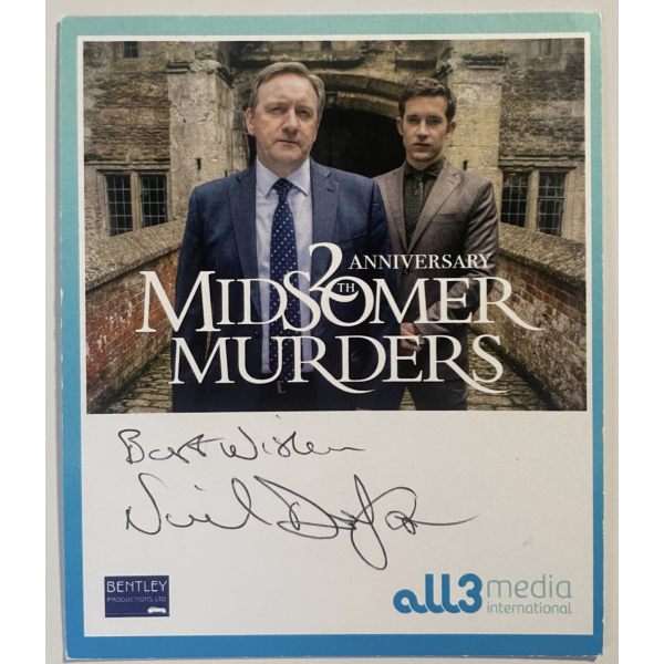 Neil Dudgeon Signed Official Autograph 6x4 Photo Card Midsomer Murders TV COA