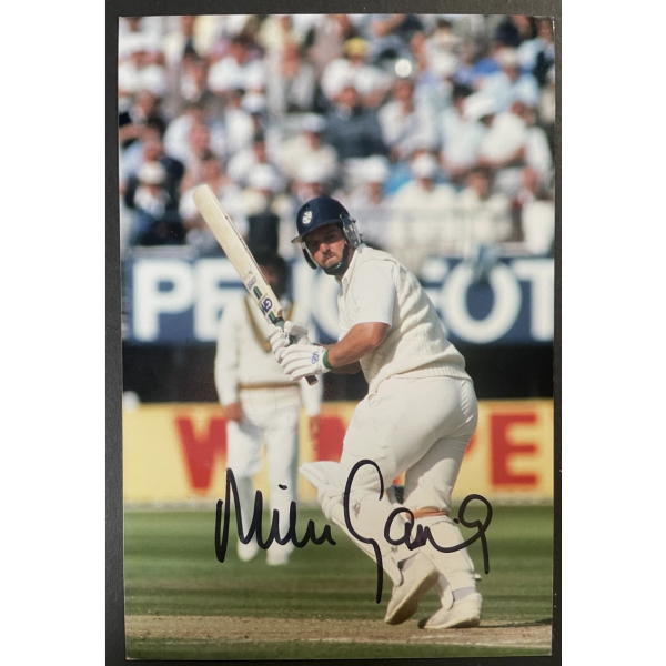 Mike Gatting Signed Autograph Signature 6x4 Photo England Cricket Ashes COA Mike Gatting Signed Autograph Signature 6x4 Photo England Cricket Ashes COA