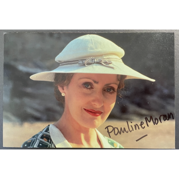 Pauline Moran Signed Autograph Signature 6x4 Photo Miss Lemon Poirot TV Actress