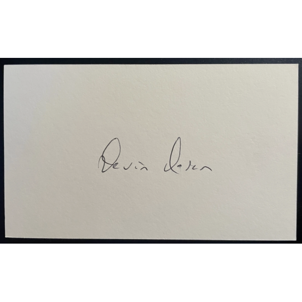 Kevin Moran Signed Autograph White Index Card manchester Utd Blackburn Football